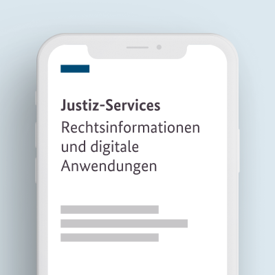 Symbolbild für Justiz-Service online